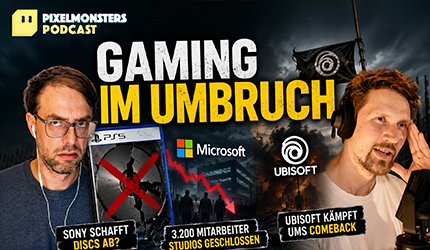 Podcast: Gaming im Umbruch: Sony schafft Discs ab, Microsoft baut Studios ab & Ubisoft kämpft ums Comeback
