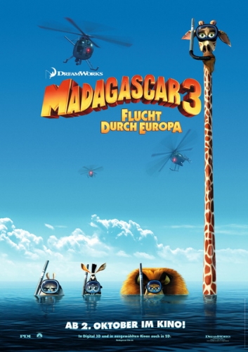 Madagascar 3: Flucht durch Europa Poster