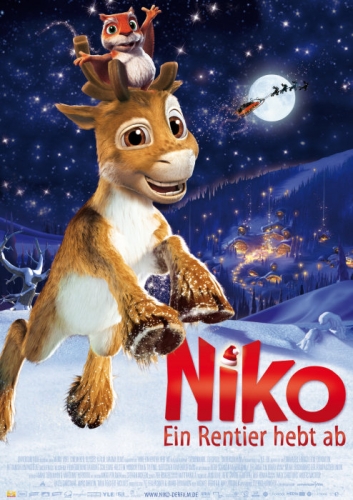 Niko, ein Rentier hebt ab Poster