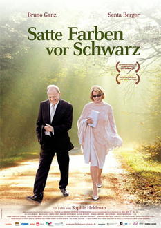 Satte Farben vor Schwarz Poster