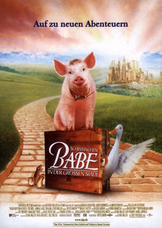 Schweinchen Babe in der großen Stadt Poster