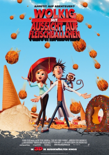 Wolkig mit Aussicht auf Fleischbällchen Poster
